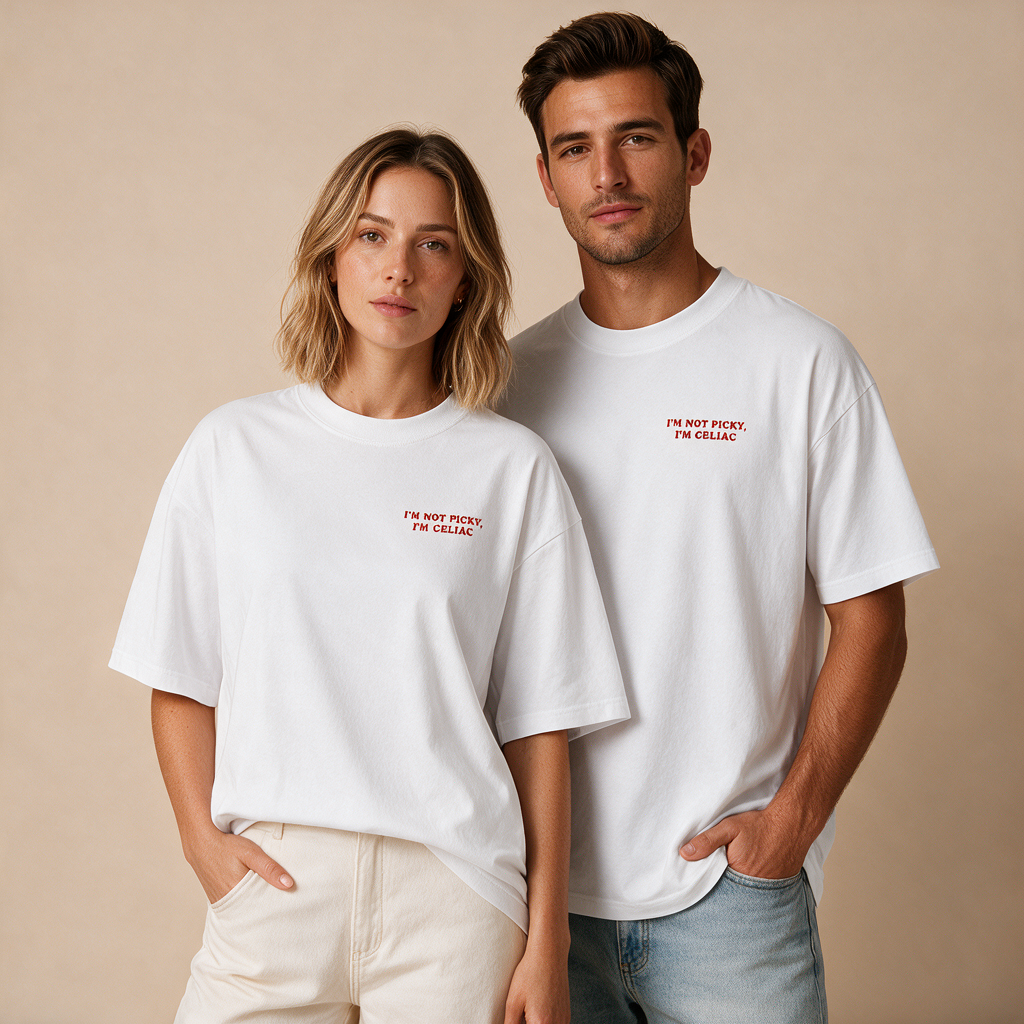 Not Picky, Celiac – Unisex Oversized – Mockup