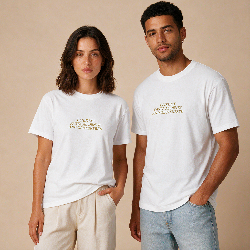 Pasta Al Dente and Glutenfree – Unisex Klassisch – Mockup