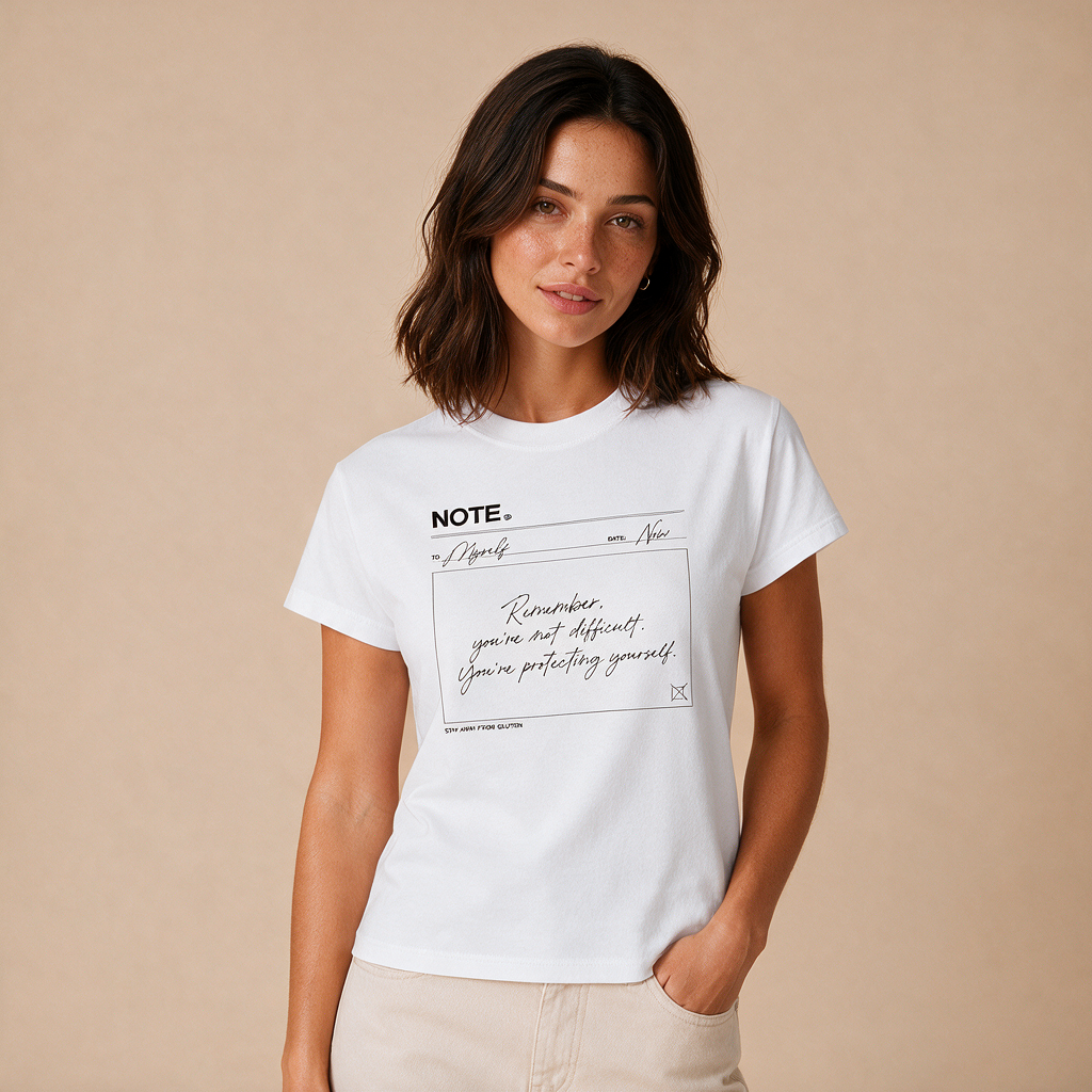 Protecting Yourself – Damen Baby Tee – Mockup
