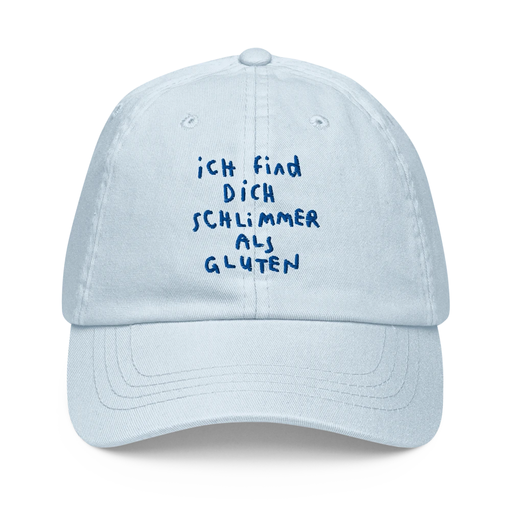 Schlimmer Als Gluten - Hellblau - Cap Front