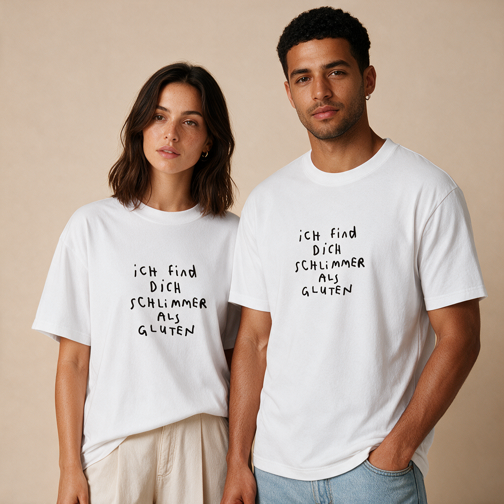 Schlimmer als Gluten – Unisex Oversized – Mockup