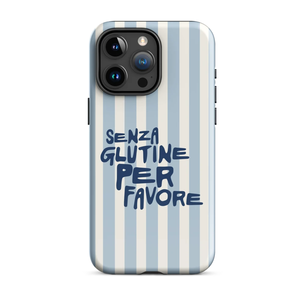 Senza Glutine, Per Favore - Hartschale - Blau