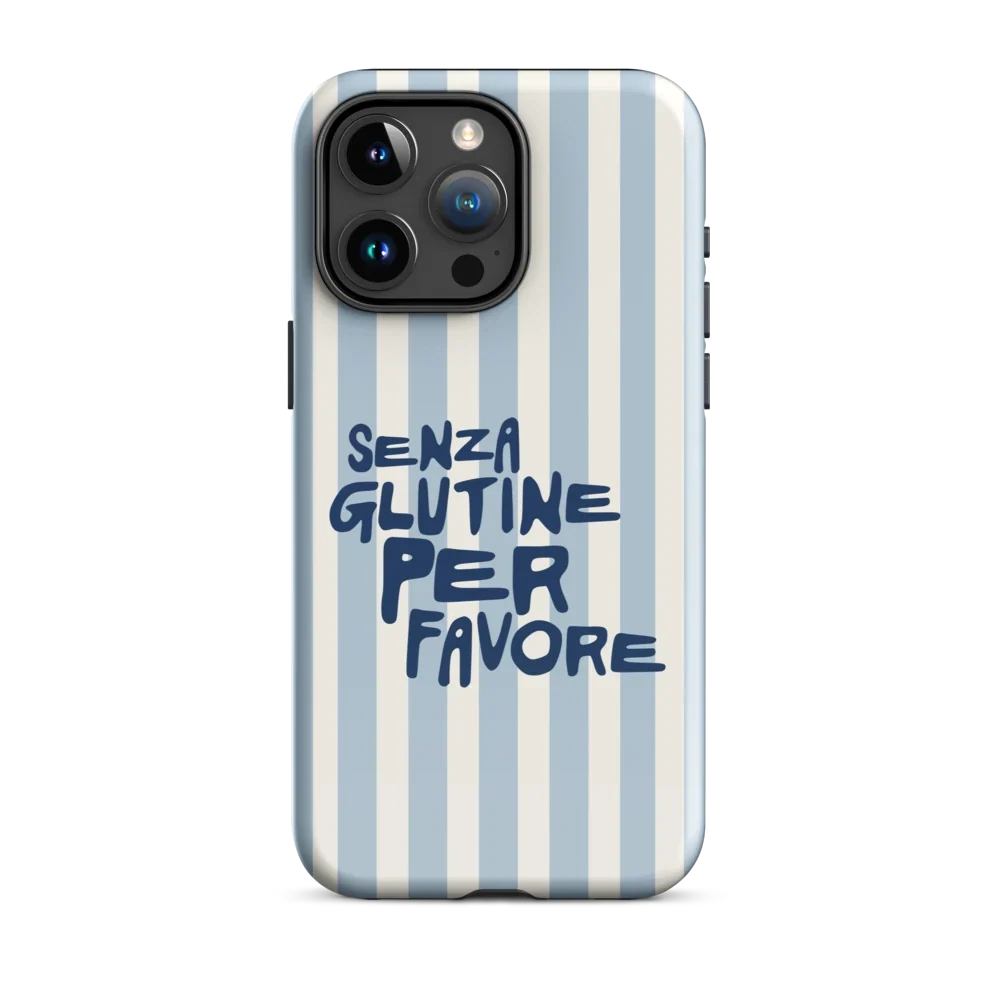 Senza Glutine, Per Favore - Hartschale - Blau