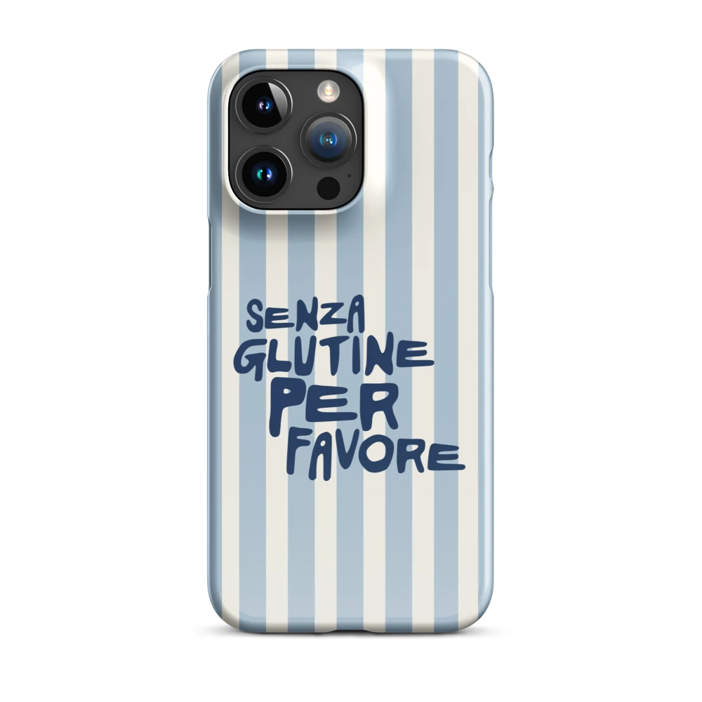 Senza Glutine, Per Favore - Slim Case - Blau