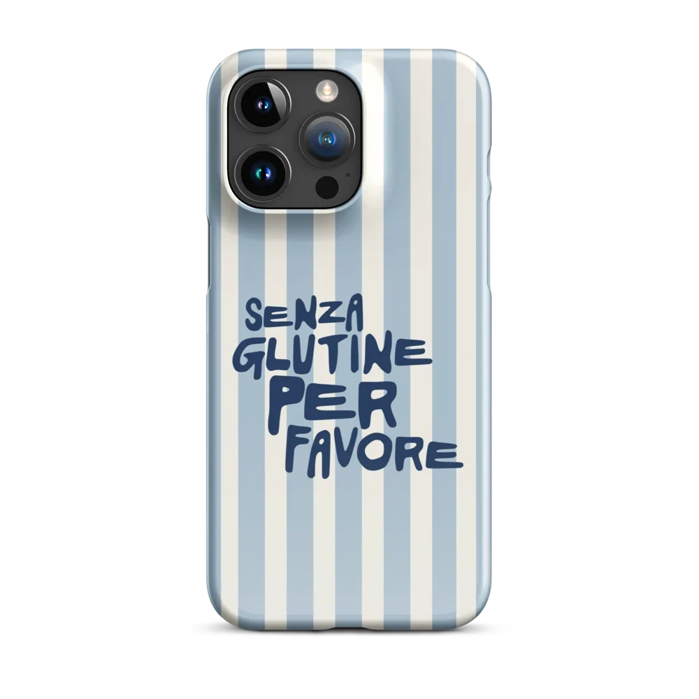 Senza Glutine, Per Favore - Slim Case - Blau