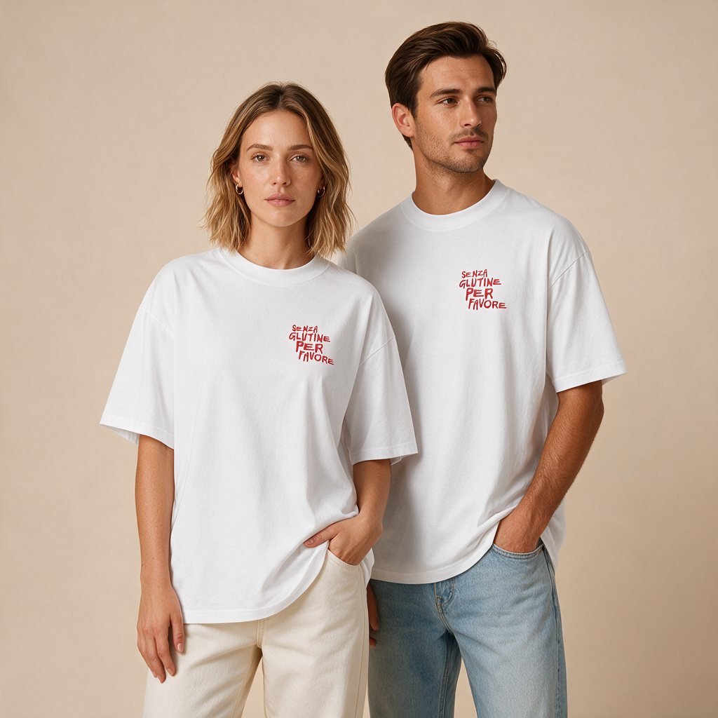 Senza Glutine, Per Favore – Unisex Oversized – Mockup