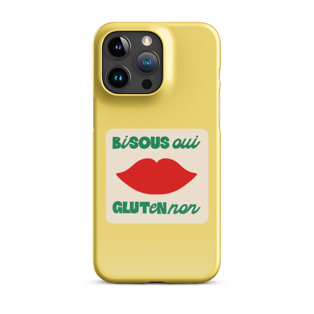 Bisous Oui, Gluten No - Slim Case - Gelb