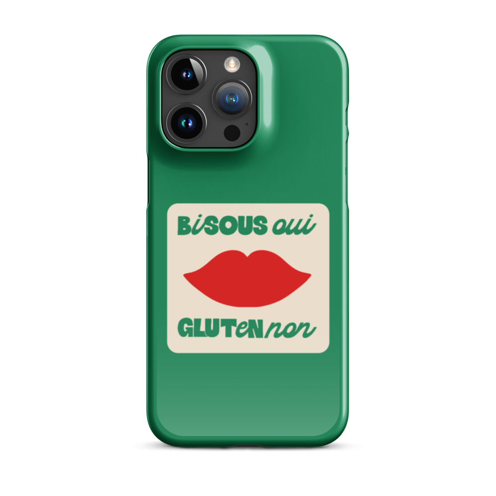 Bisous Oui, Gluten No - Slim Case - Grün