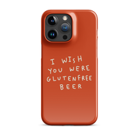 I Wish You Were GF Beer - Slim Case - Rot