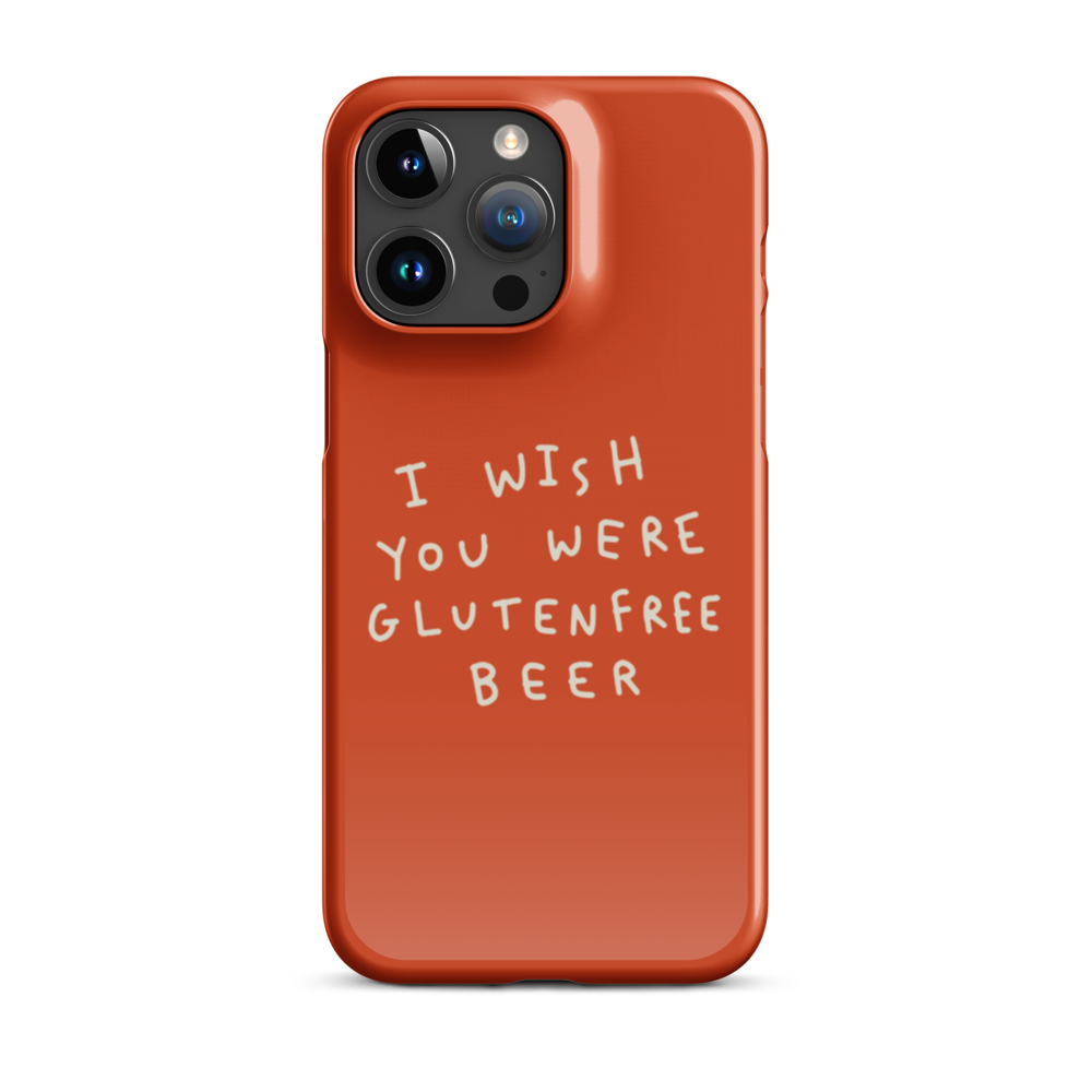 I Wish You Were GF Beer - Slim Case - Rot