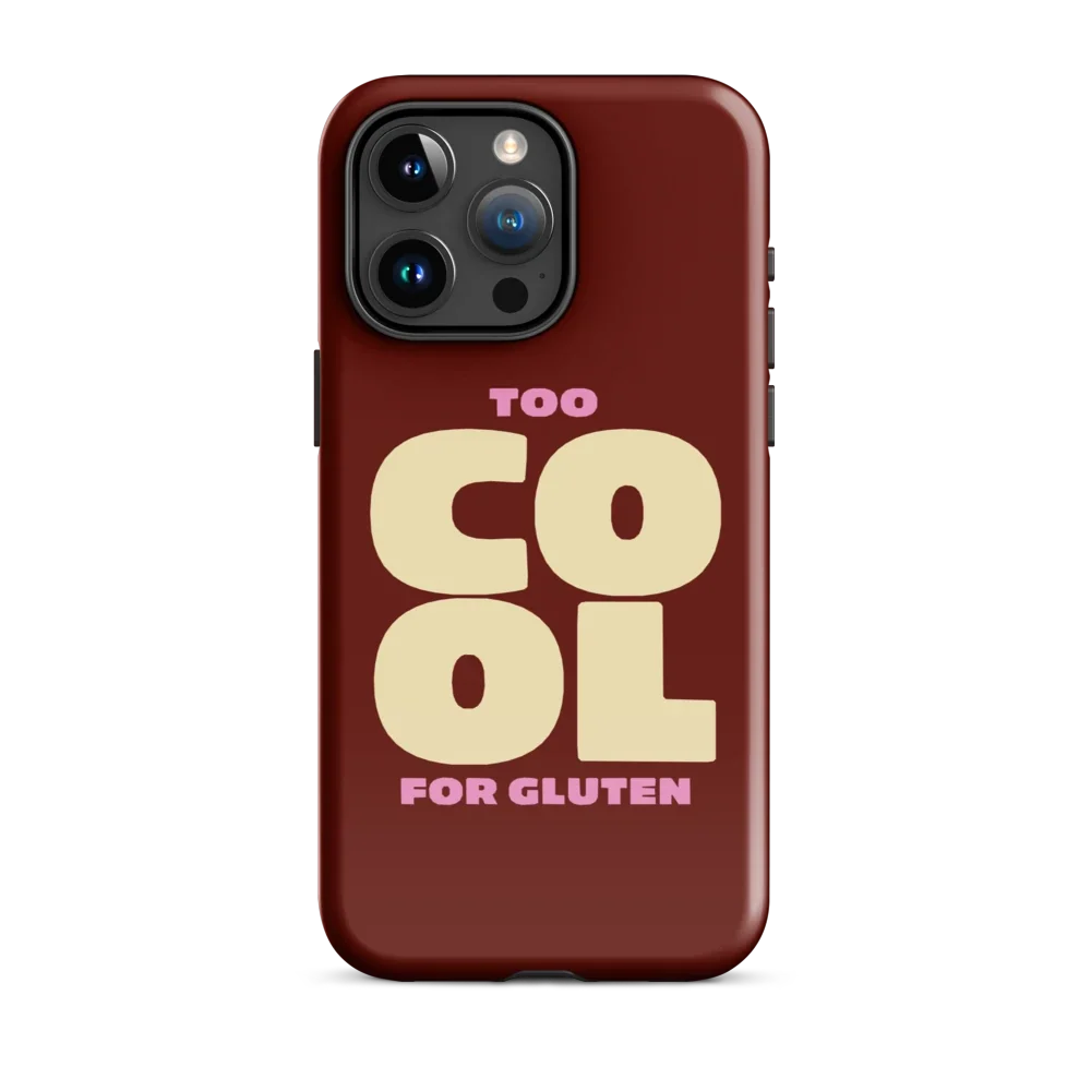 Too Cool For Gluten - Hartschale - Dunkelrot
