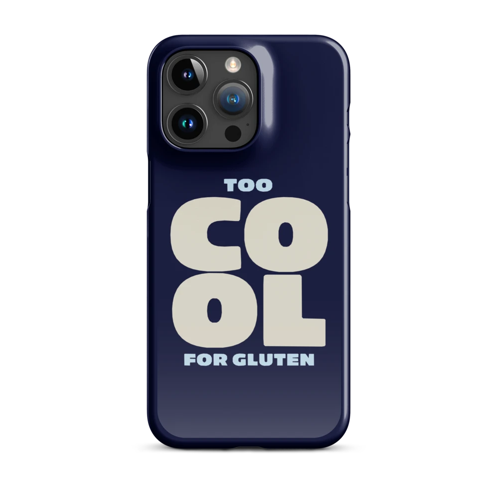 Too Cool For Gluten - Slim Case - Blau