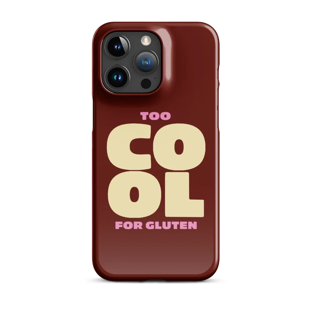 Too Cool For Gluten - Slim Case - Dunkelrot