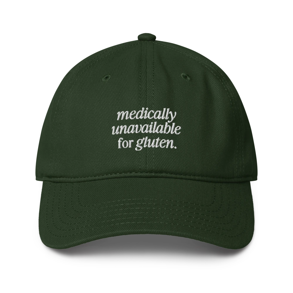 Unavailable For Gluten - Dunkelgrün - Cap Front
