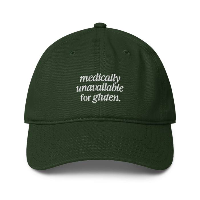 Unavailable For Gluten - Dunkelgrün - Cap Front