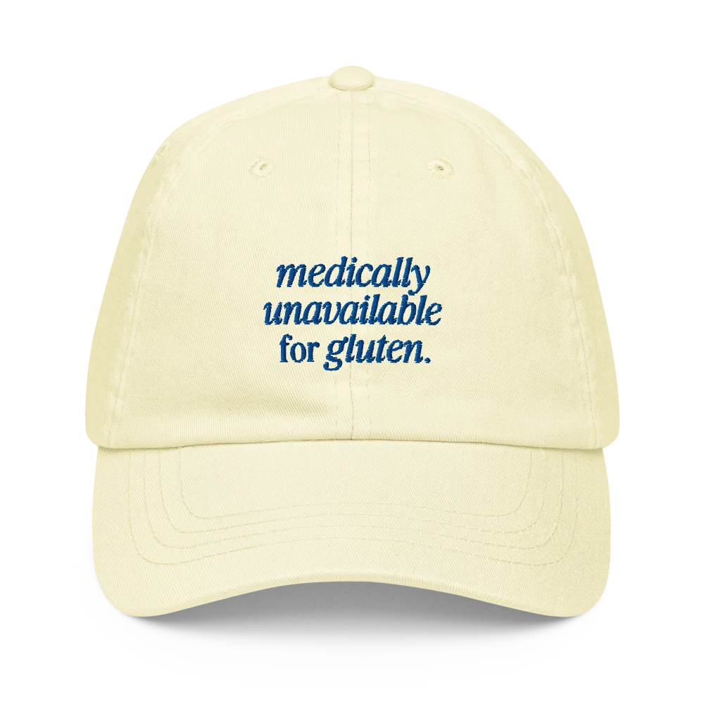 Unavailable For Gluten - Gelb - Cap Front