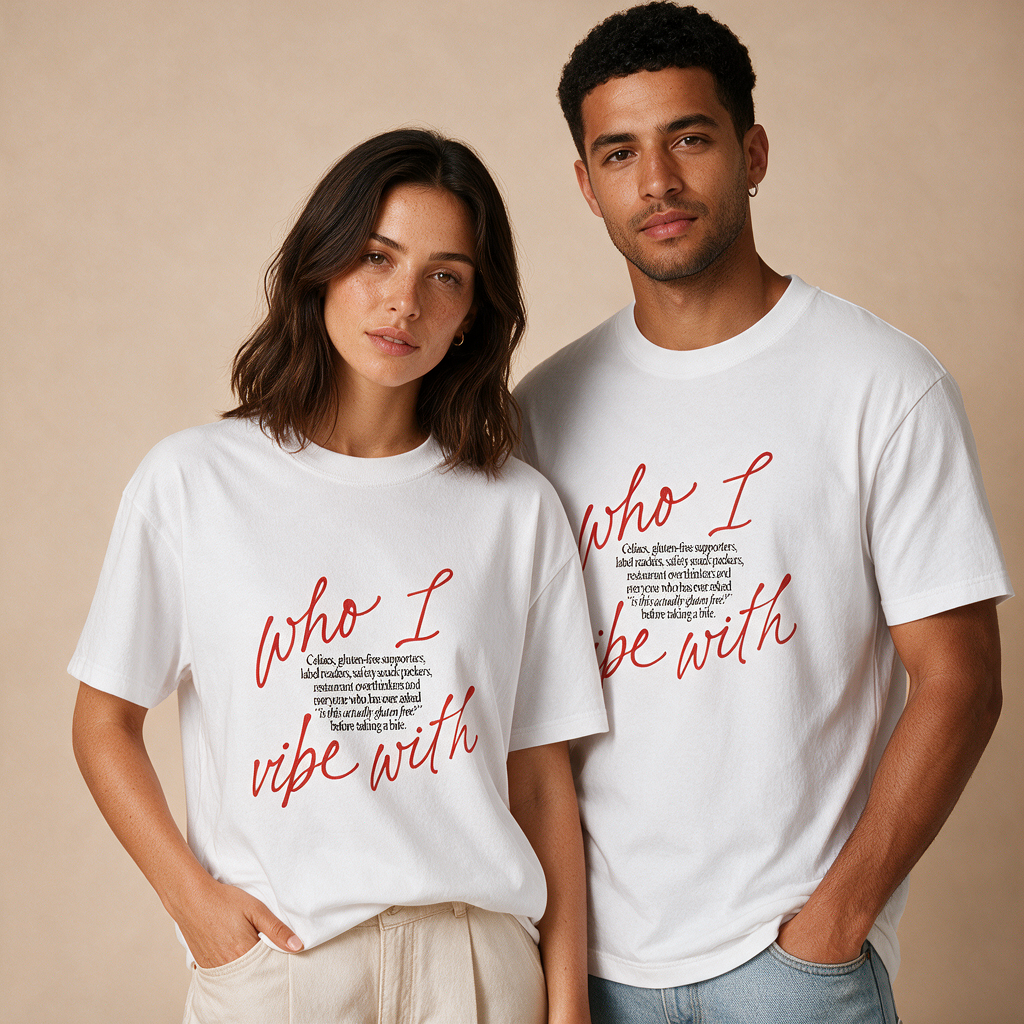 Who I Vibe With – Unisex Klassisch – Mockup