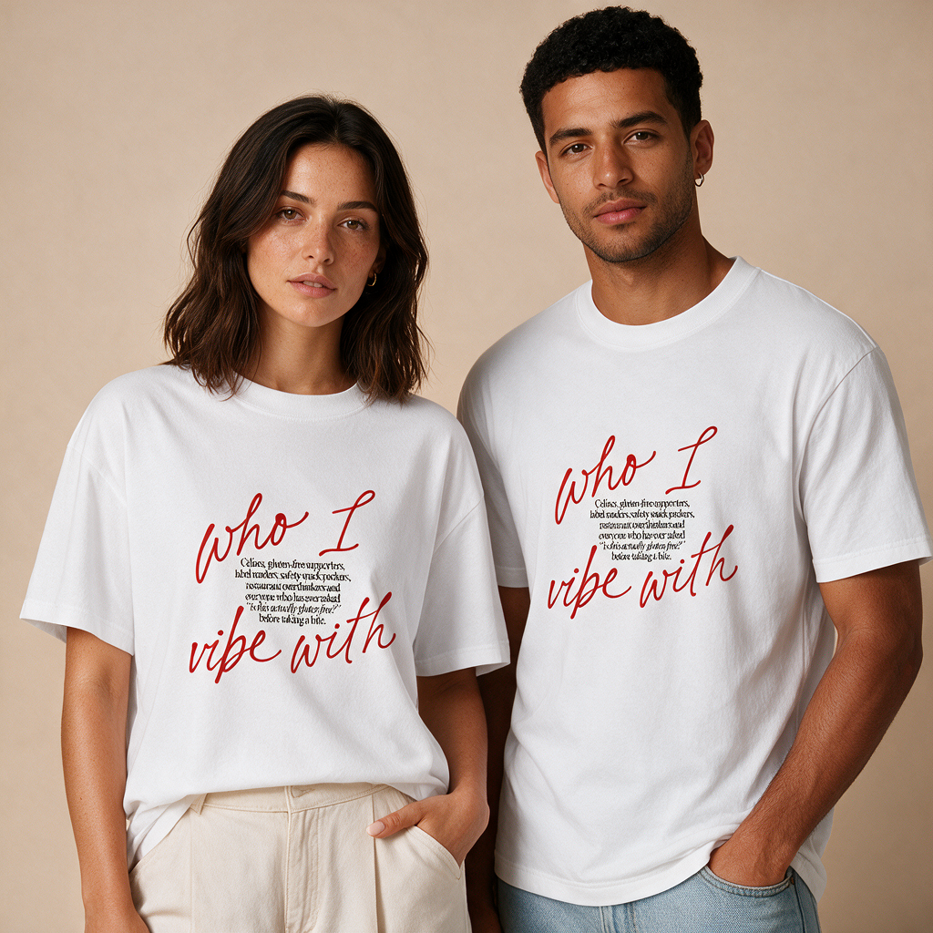 Who I Vibe With – Unisex Oversized – Mockup