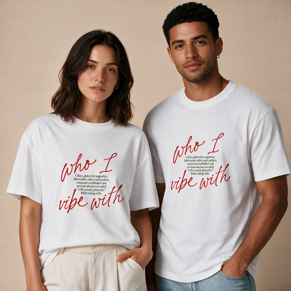 Who I Vibe With – Unisex Oversized – Mockup