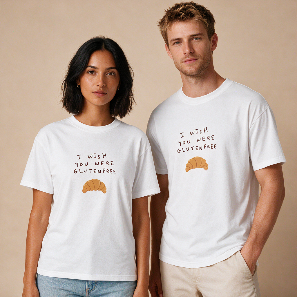 Wish You Were Glutenfree – Unisex Klassisch – Mockup
