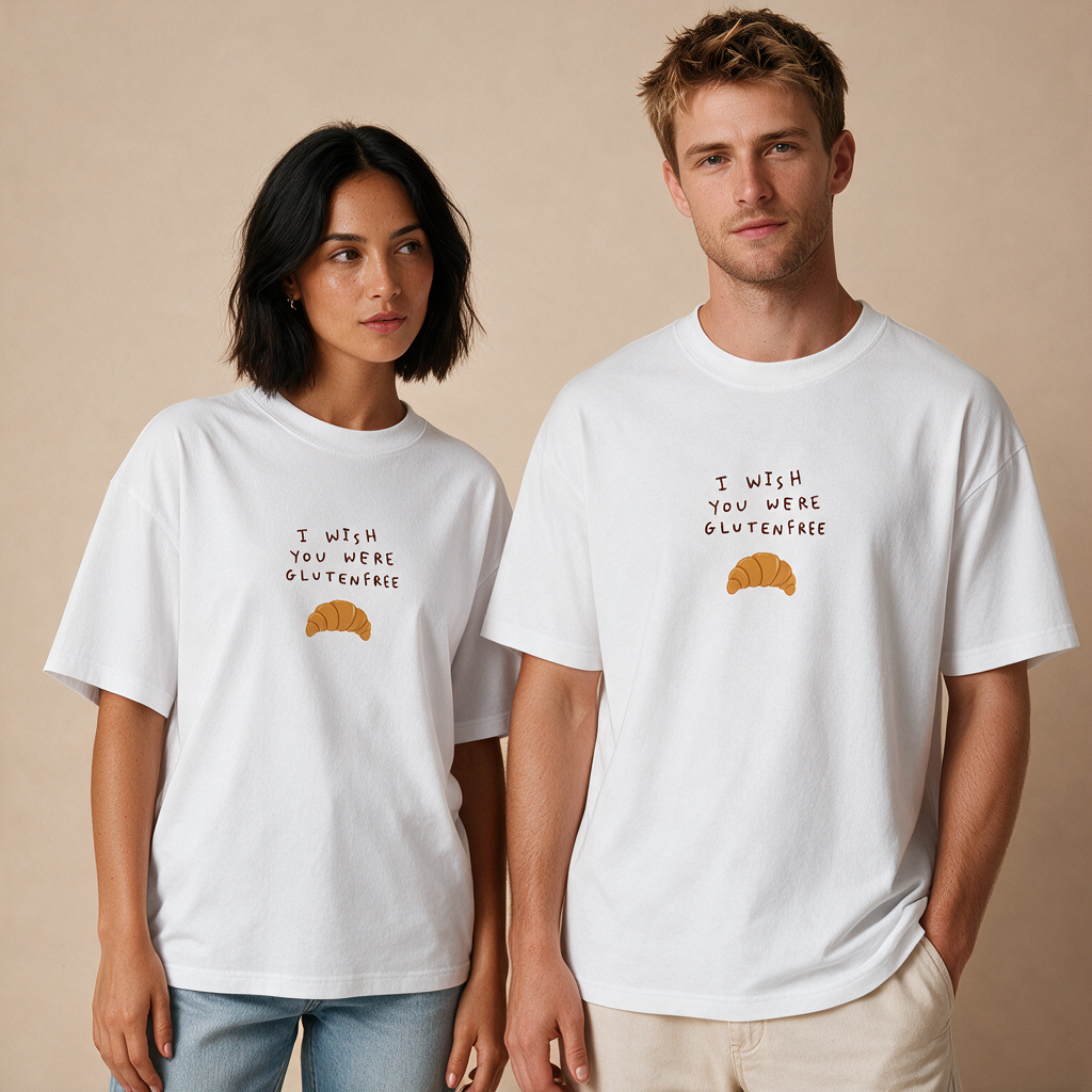 Wish You Were Glutenfree – Unisex Oversized – Mockup
