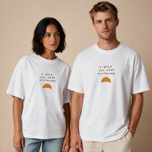 Wish You Were Glutenfree – Unisex Oversized – Mockup