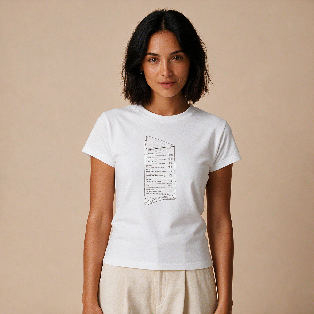 Worry More, Pay More – Damen Baby Tee – Mockup