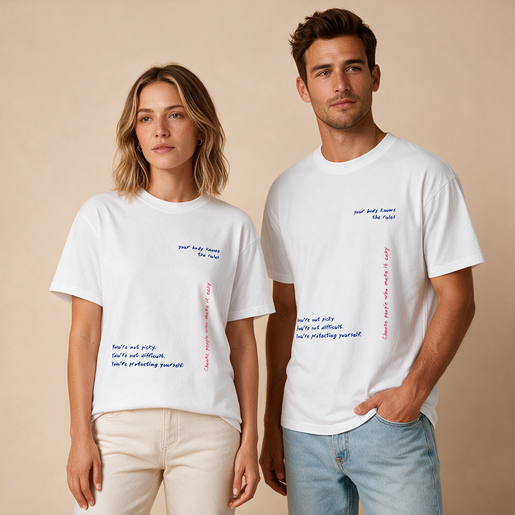 Your Body Knows The Rules – Unisex Klassisch – Mockup